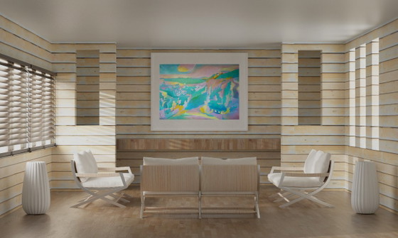 Original Oil Painting Modern Art Landscape – Paintings & Drawings, Canvas (photo 2 of 7)