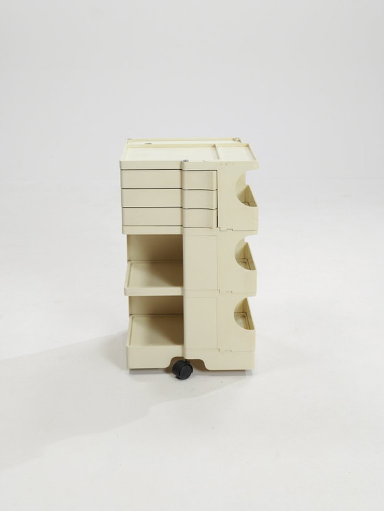 Image 1 of Space Age white Joe Colombo 'Boby' storage trolley, 1970s