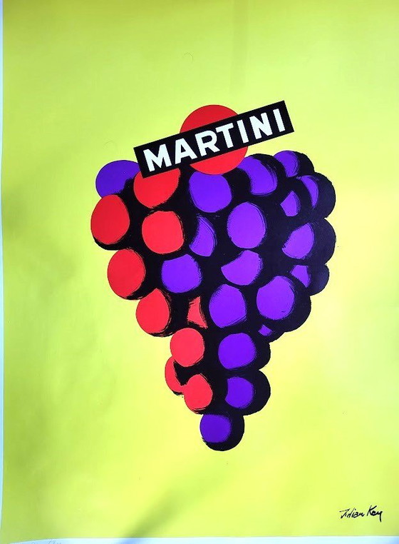 Image 1 of Fraaie Martini Poster Belgisch Kunstenaar Julian Key
