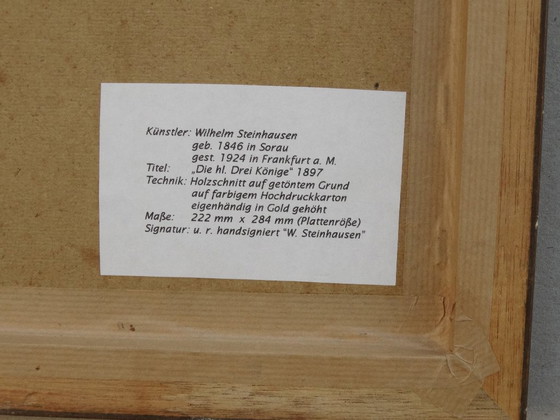 Image 1 of Navidad, niños 1897, xilografía, Wilhelm Steinhausen (1846-1924)