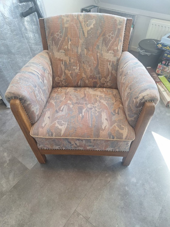 Unique Set (Ladies/Gentlemen) Club Armchairs – Wood (photo 2 of 10)