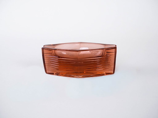 Cendrier en verre, design italien, années 1960, fabriqué en Italie