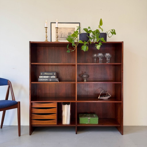Vintage boekenkast, Deens, rosewood