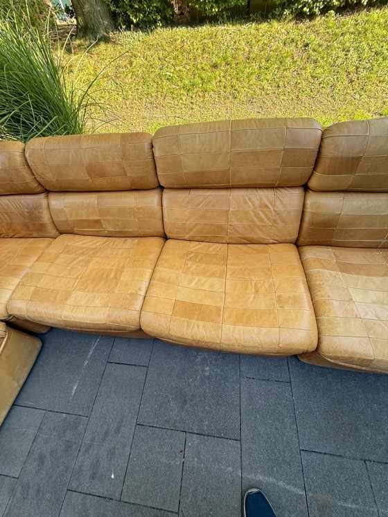 Divano vintage modulare in pelle a 6 pezzi – Divani modulari, Legno (photo 4 of 15)