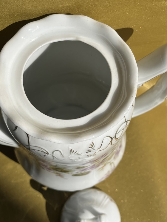 Image 1 of Théière vintage à motif floral 1616