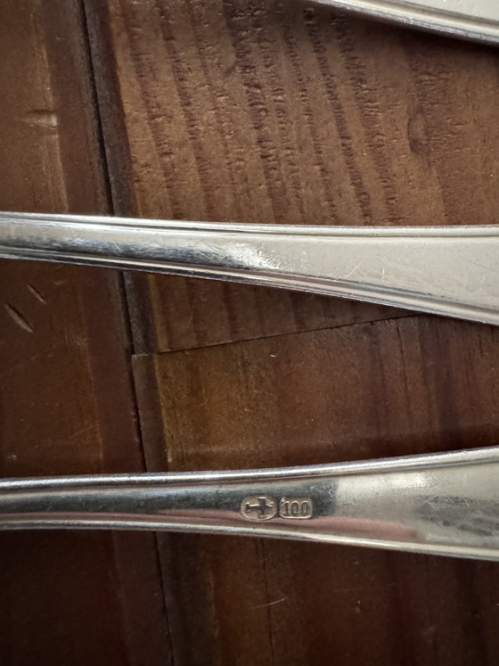 Image 1 of Cubiertos bañados en plata, 32 piezas, Solingen y Wellner Silber