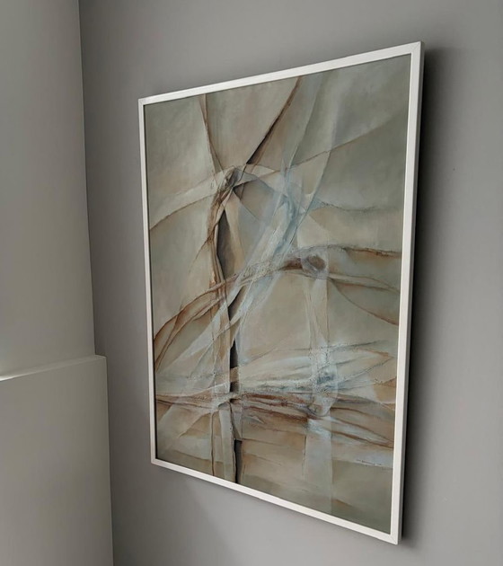 Ada Breedveld - Pintura al óleo (1981), Pinturas y dibujos, Madera, Plateado (foto 3 de 5)