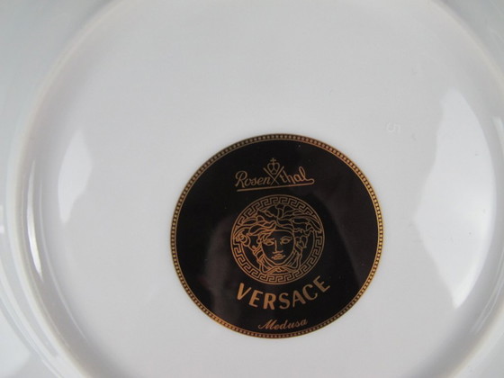 Versace Rosenthal Medusa soepkom met rode rand, 22,5 cm – Tafelwaar, Porcelain (photo 4 of 5)