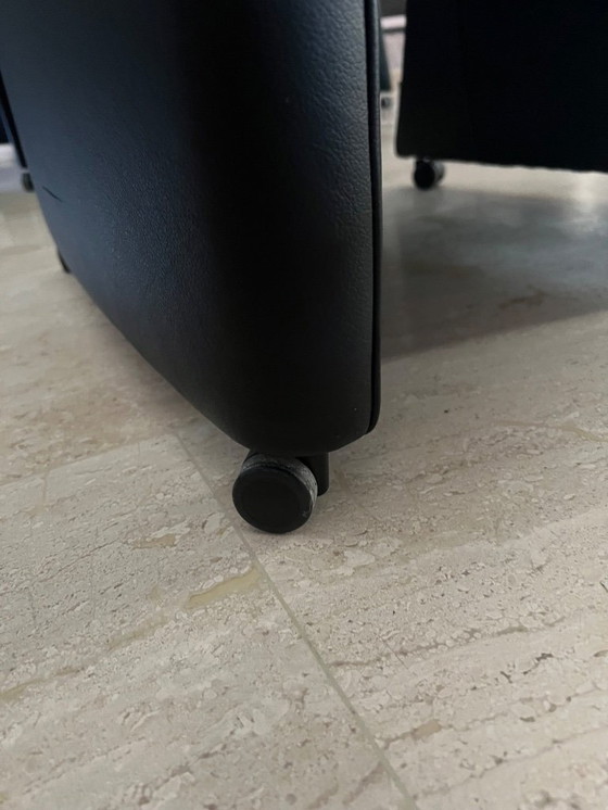 Image 1 of 6 sedie da pranzo FraMaTi Design in pelle Semira nera NUOVE CONDIZIONI