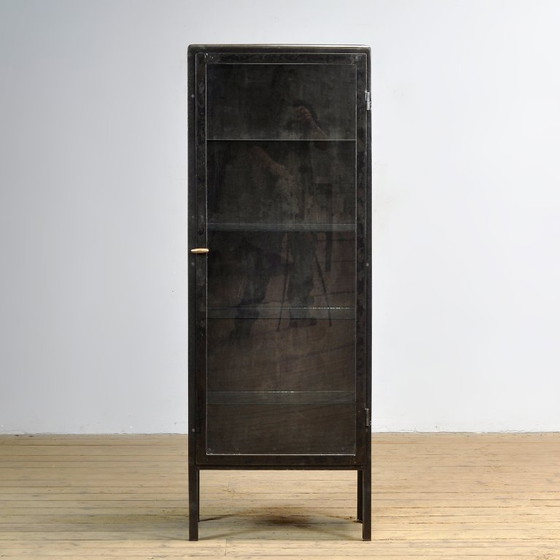 Image 1 of Armoire à pharmacie en fer poli, années 1920