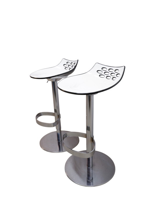 Image 1 of Set of 2 Calligaris bar stools