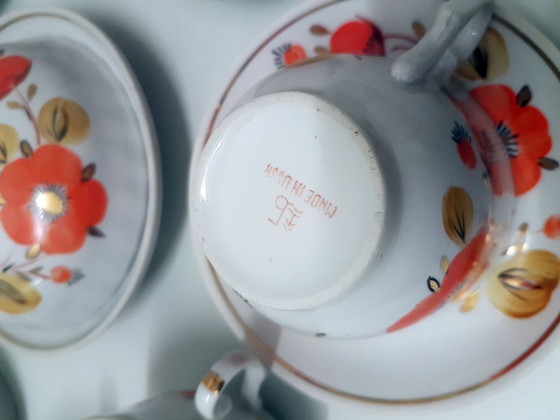 Image 1 of Servizio da tè della fabbrica di porcellana Baranovsky