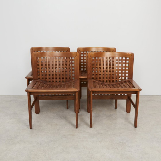 Image 1 of Vitelli & Ammannati Transenna Stühle für Pozzi & Verga, Italien, 1970er Jahre