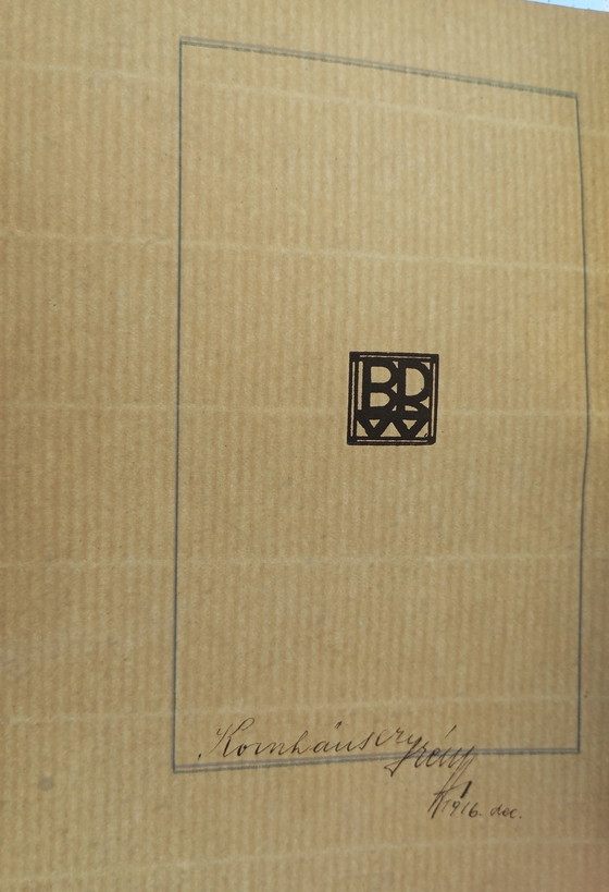 Image 1 of Los hermanos Goncourt - Künstler Köpfe, portada de Josef Hoffmann, 1910 Verlag Brüder Rosenbaum, Viena