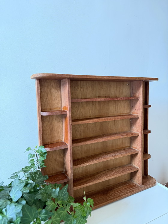 Image 1 of Houten vintage letterbak/wandrek