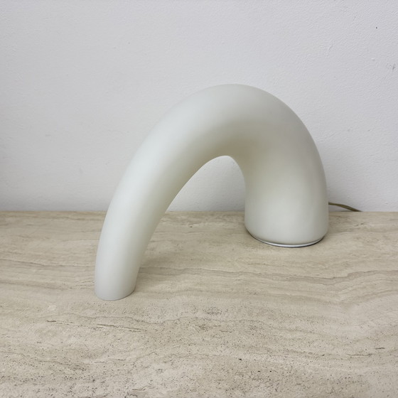 Image 1 of Fontana Arte Thor glass table lamp , 1980s Italy
