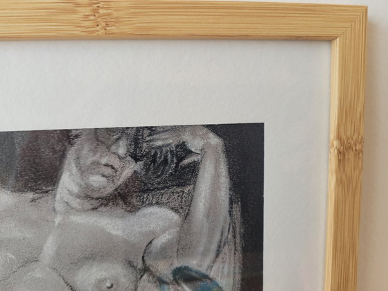 Image 1 of Charcoal drawing - Female condition