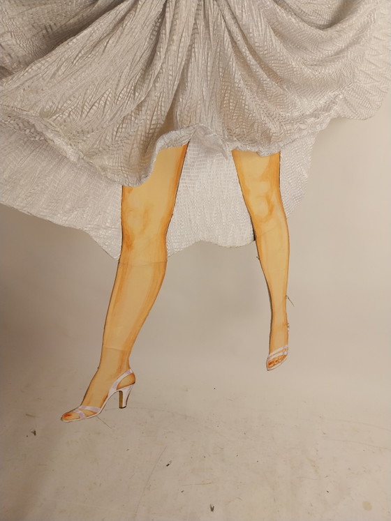 1 x EINZELSTÜCK! 1960er Marilyn Monroe Schaufensterpuppe/Display – Wanddekoration, Metal, Textile (photo 4 of 6)