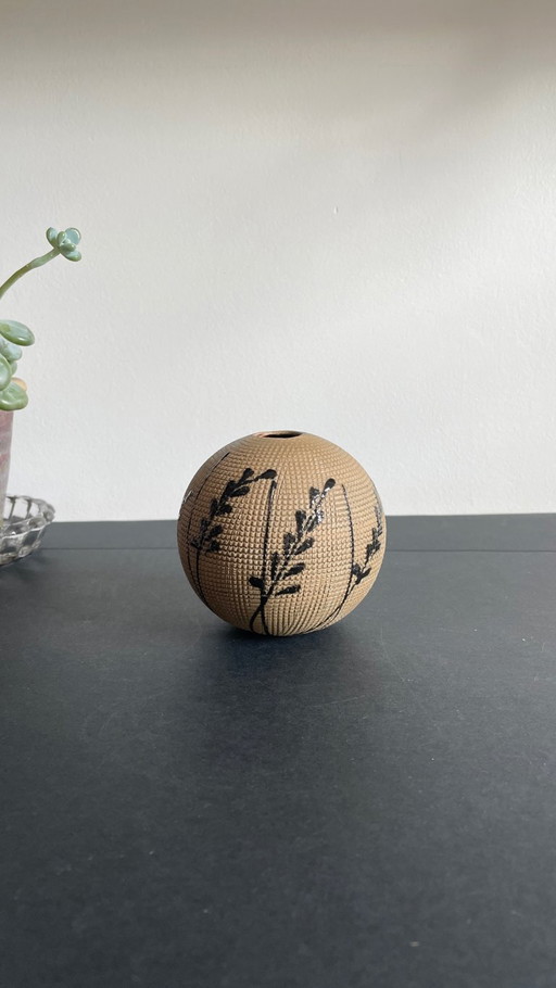 Vaso in gres di ispirazione giapponese, stile vintage