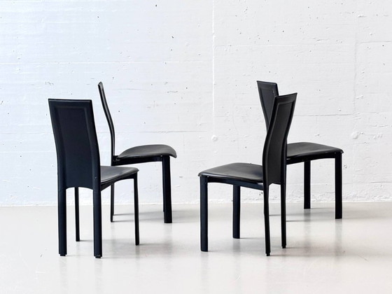 Image 1 of Set of 4 Alice dining chairs by Cattelan Italia, Italy, 1980s