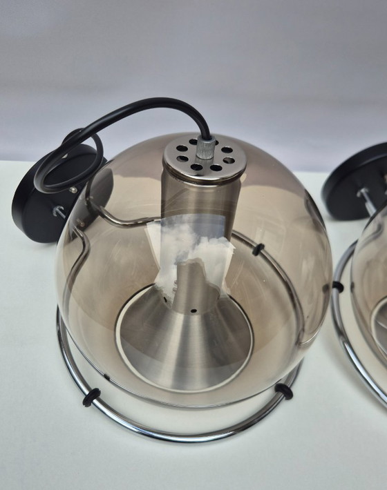 Image 1 of Vintage wall lamp - Raak 'set of 3 globes' - 1960s