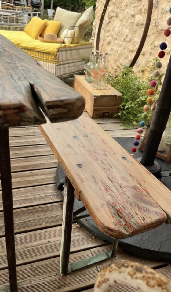 Image 1 of Picknicktisch im Freien und seine 2 Bänke