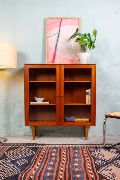 Vintage teak showcase chest of drawers sideboard highboard Danish