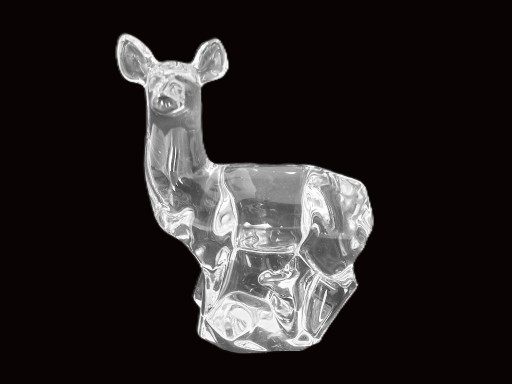 Orrefors - Kristallen Hert Uit De Nordic Wildlife Series Van Olle Alberius – decoratieve objecten, Glass, Crystal