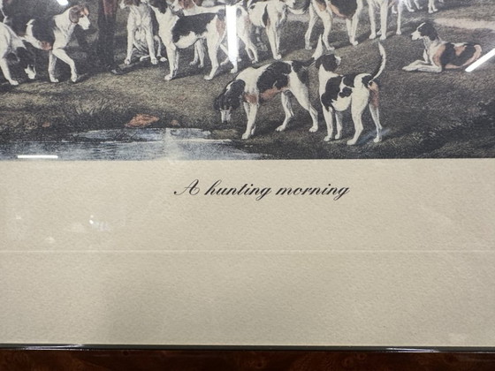 English Print "A hunting morning" – Art, Glass, Paper (photo 3 of 5)