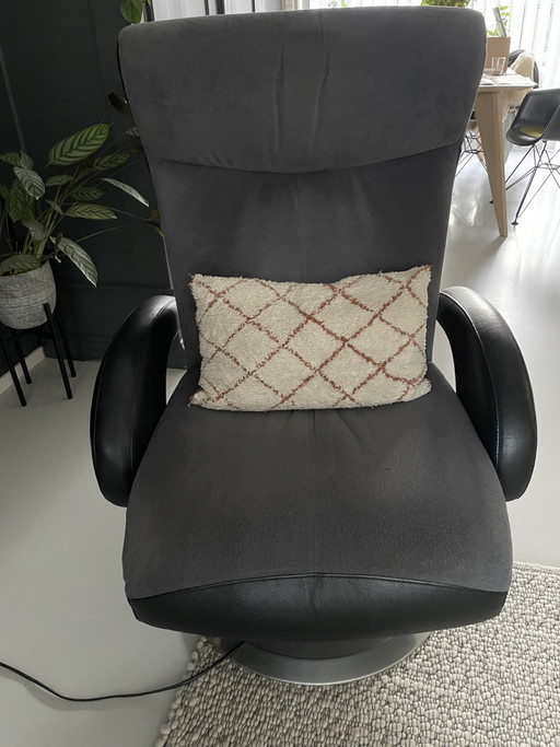 Bequemer Liegesessel – verstelbare relaxstoel, Leather, Metal (photo 2 of 9)