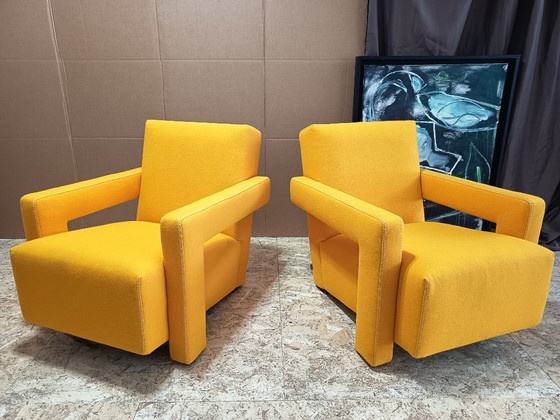 Image 1 of CASSINA 2x Poltrona 637 Utrecht 2024 (NUOVO, mai usato) in lana gialla KVDRAT € 6.600