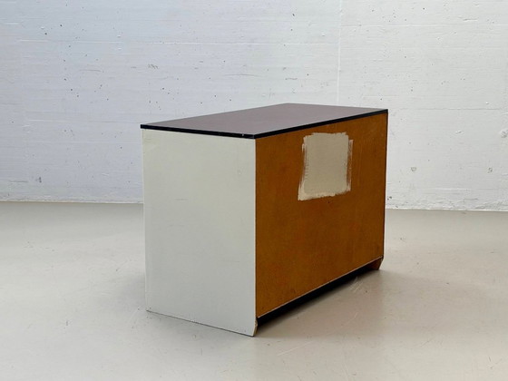 Vintage Sideboard – Industrial Design, Grey & Brown – Wood (photo 11 of 12)
