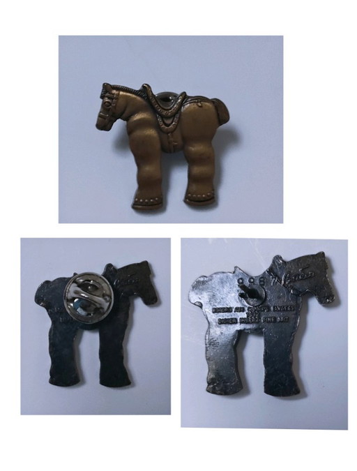 Botero horse pin signed numbered