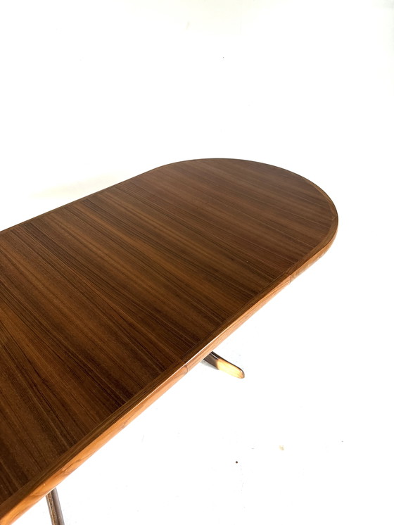 Image 1 of Vintage extendable teak dining table, Denmark 1960s