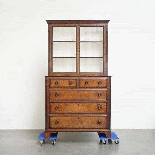 Antique English buffet/ bookcase from early 19th century