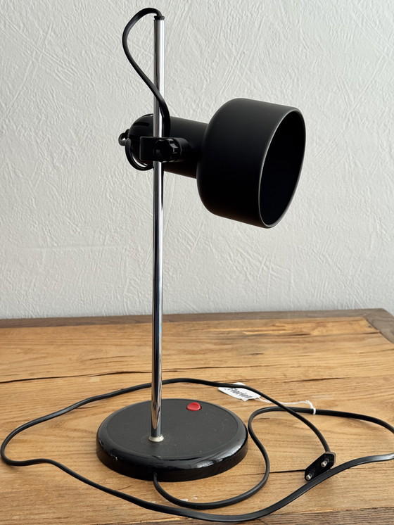 Image 1 of Vintage HEMA table lamp 1970s/1980s black metal