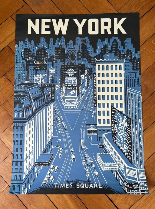 Affiche New York Times Square Cavallini