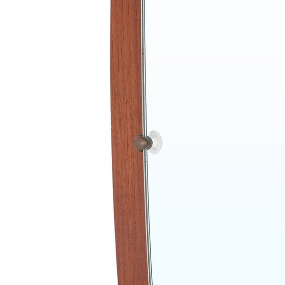 Image 1 of Oval teak wall mirror, 1960s