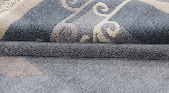 Original Modern Designer Highland Wool Rug Nepal 301 x 200 cm, Rugs & carpets, Blue (photo 7 of 8)