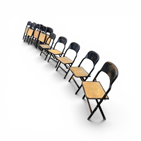 12 x Clarin Corporation folding chair / USA 1920s (photo 19 of 19)