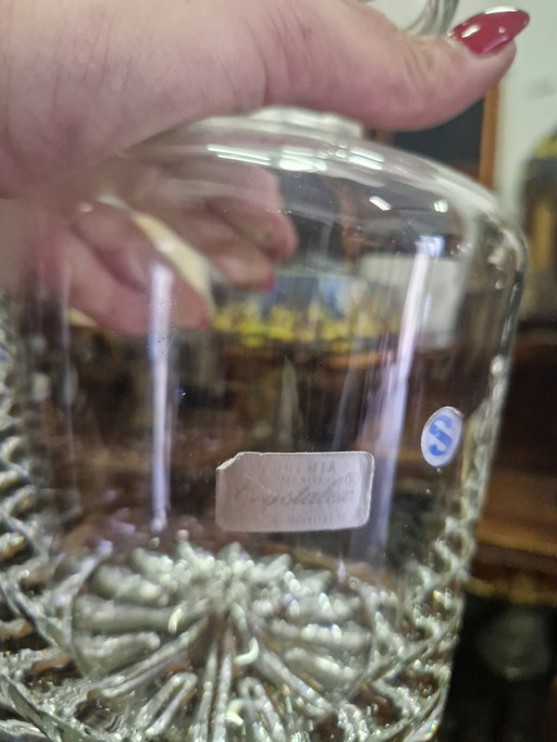 Caraffa in cristallo altezza 25 cm diametro 13