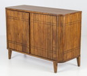 Aparador Japandi | madera maciza de mango | frontal de listones | 112 cm