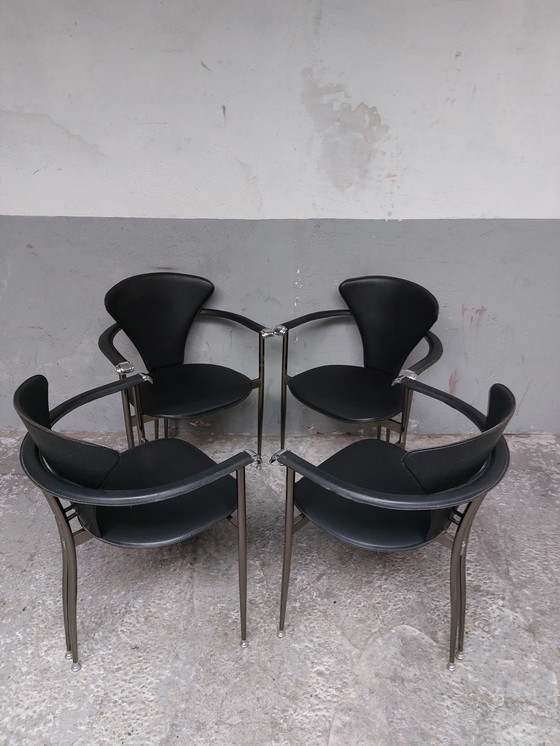 Image 1 of  4 x arrben dining chairs