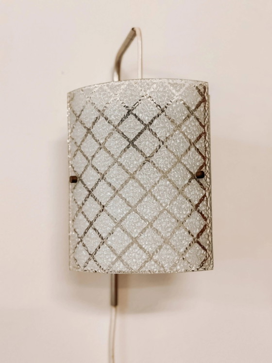 Applique Mid-Century in vetro, anni '60 – Cristallo, Mid Century Modern (photo 4 of 9)