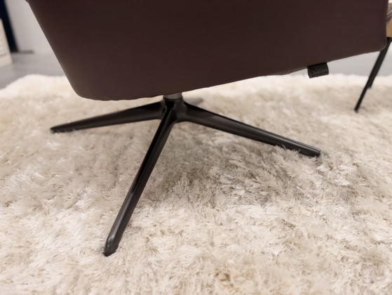 Leolux Lanah Swivel Armchair Noli leather, Brown (photo 6 of 8)