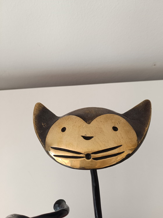 Image 1 of Porte-bouteille en forme de chat autrichien par Walter Bosse, années 1950