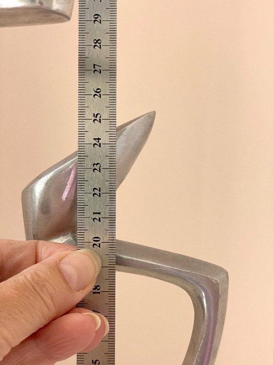 Image 1 of 3x large Matthew Hilton Design SWAN candlesticks SCP England