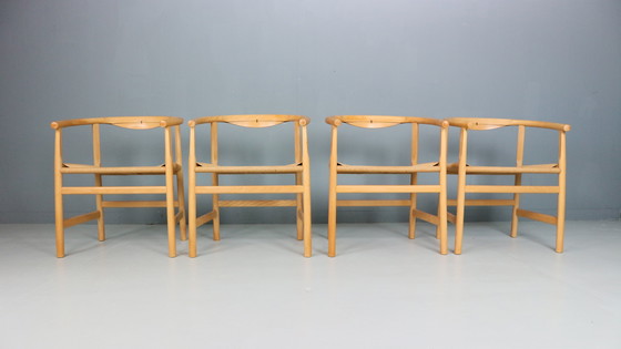 Image 1 of Set of four vintage First Chair PP201 by Hans J Wegner for Pp Furniture, Denmark