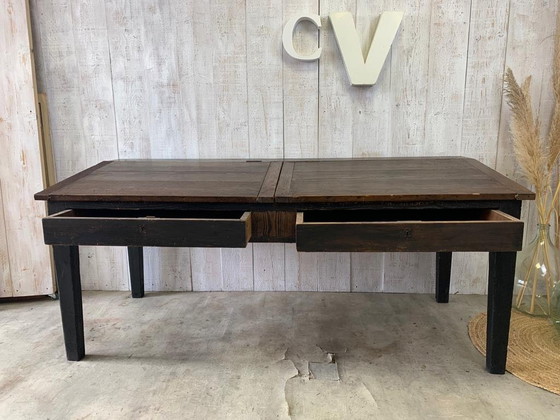 Antique French Notary Desk – Wood (photo 2 of 15)
