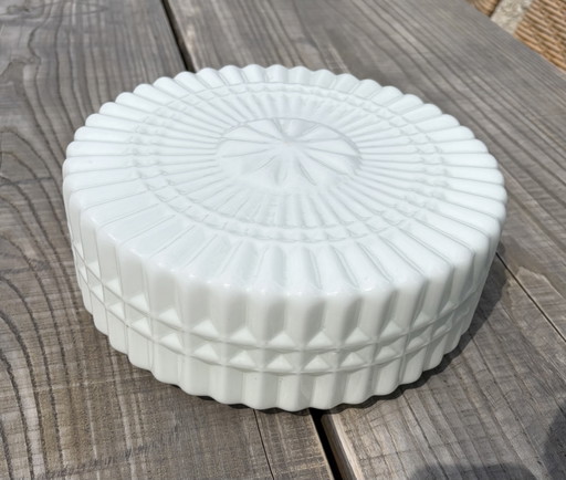 Vintage Glass Ceiling Lamp 30cm 1960s/1970s